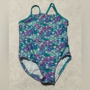 Speedo - Mermaid pattern girls swimsuit - size small